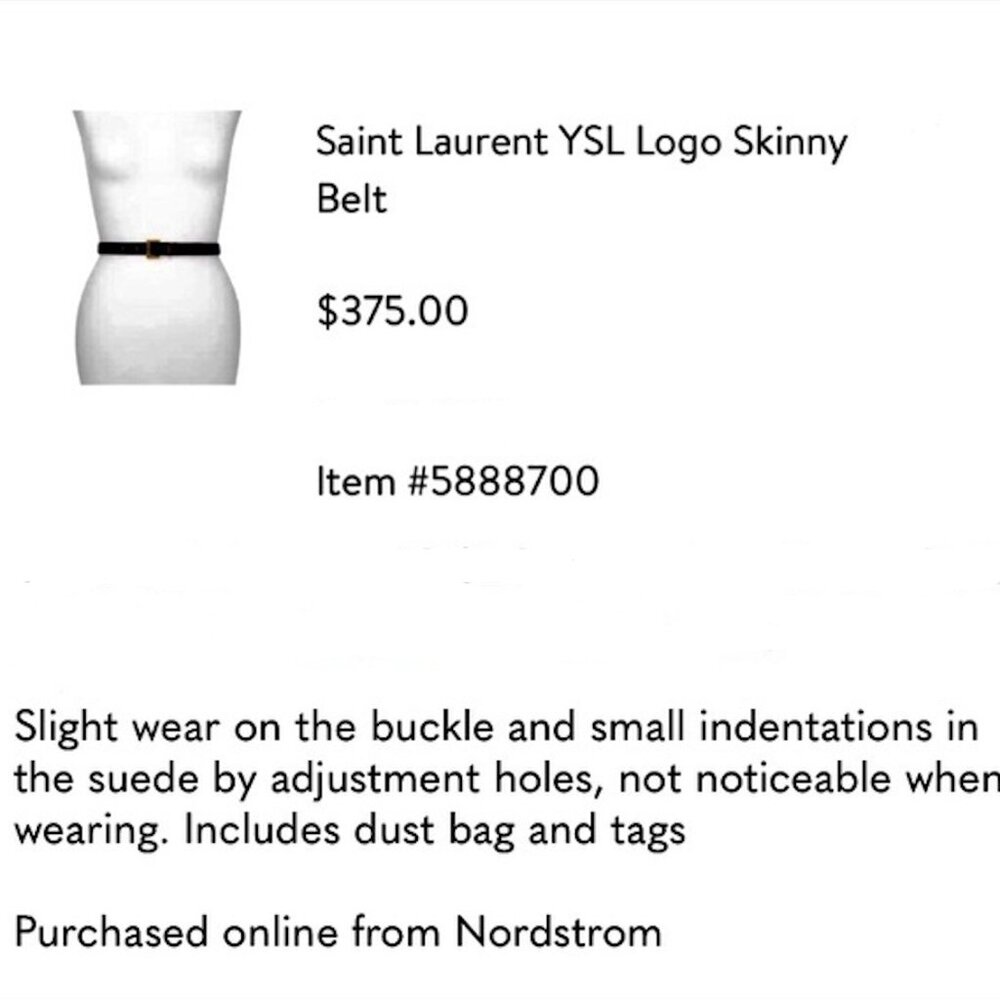 YSL Slim Belt - Picture 8 of 8